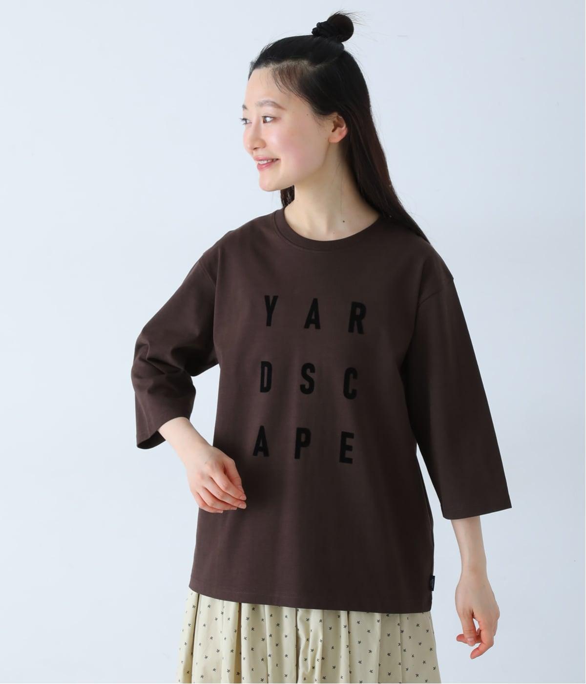 ロゴプリントプルオーバー(ブラウン-M)