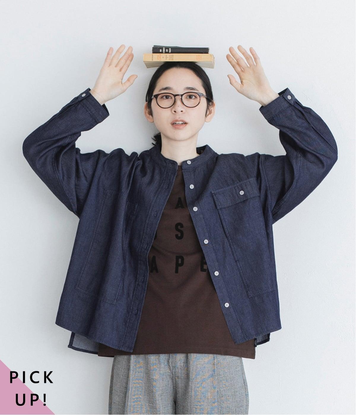 ジェイルポケットワークシャツ(インディゴネイビー-M)