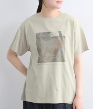 風景プリントTシャツ