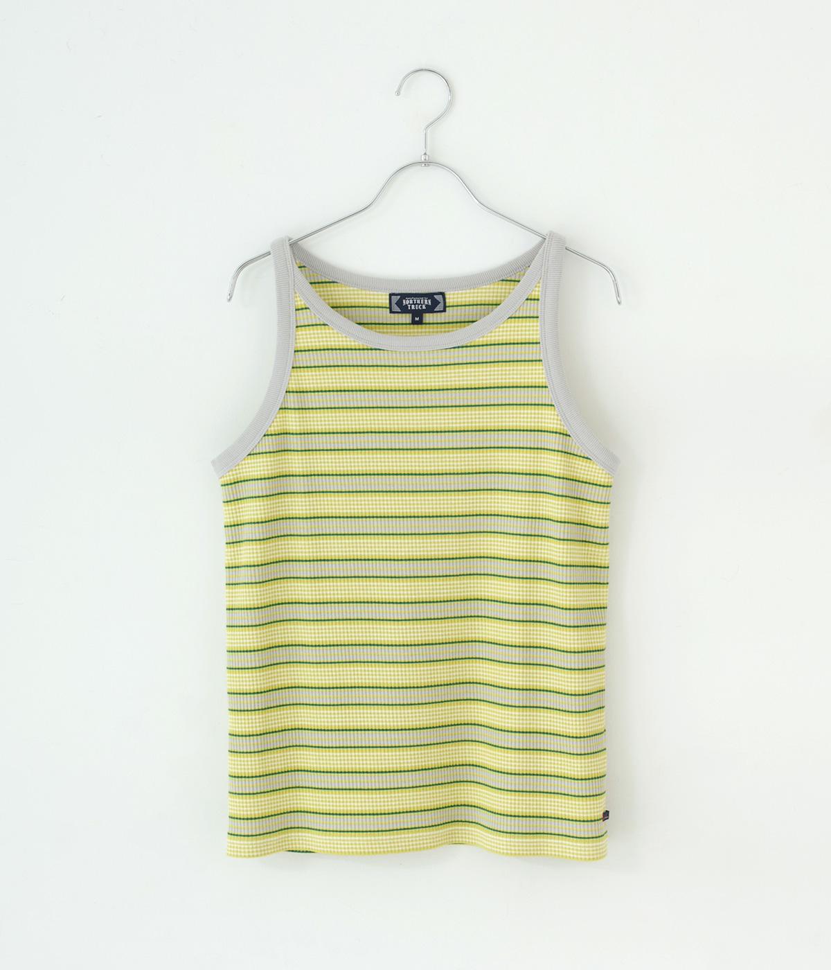 マルチボーダータンクトップ(イエロー-M)