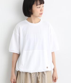 天竺ポケット付きTシャツ(オフホワイト-L)