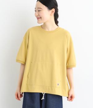 天竺ポケット付きTシャツ(マスタード-L)
