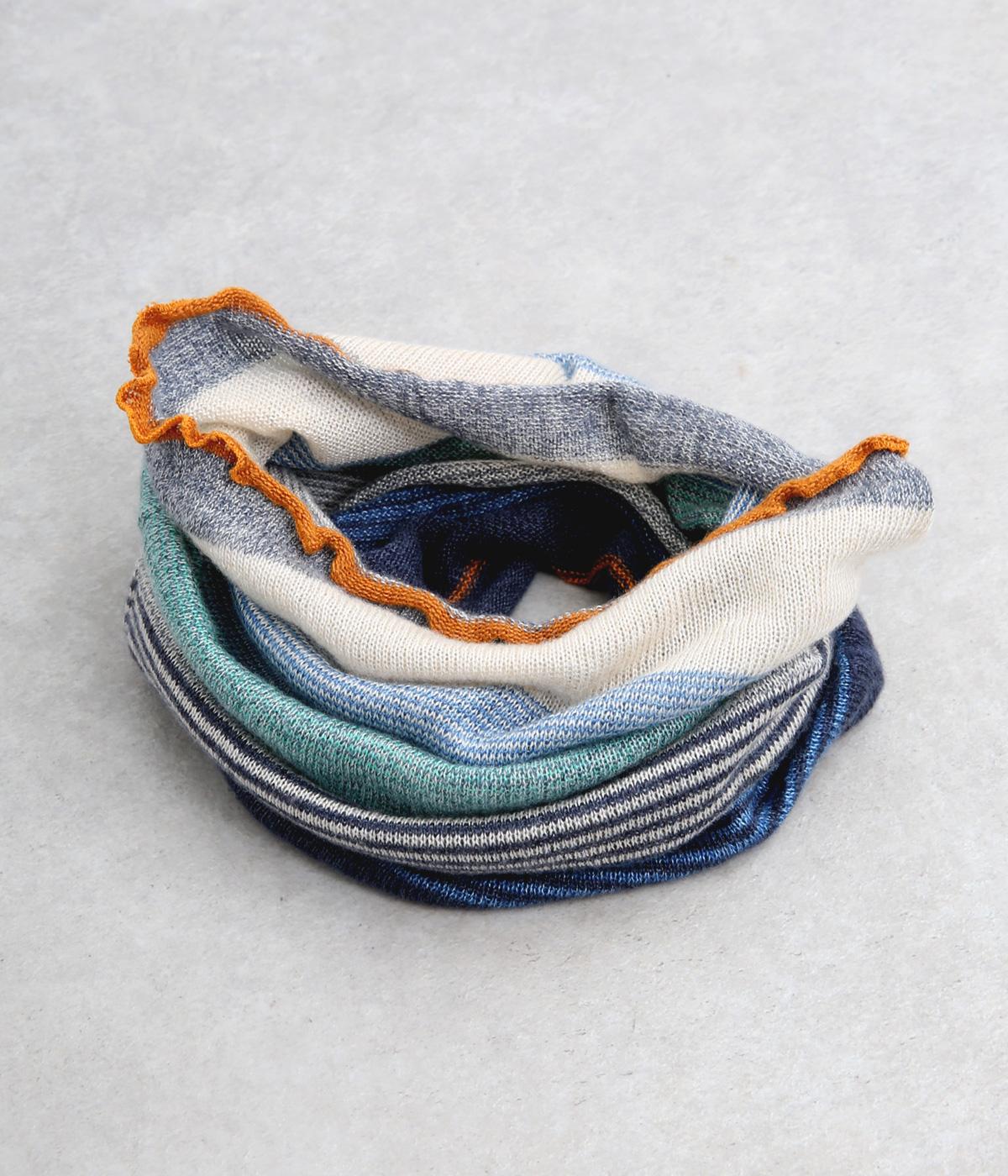 ホールガーメント　シルクミックカラーススヌード(ブルー-F)