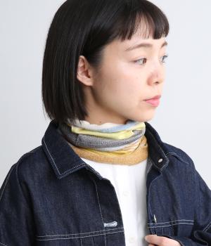 ホールガーメント　シルクミックカラーススヌード(イエロー-F)