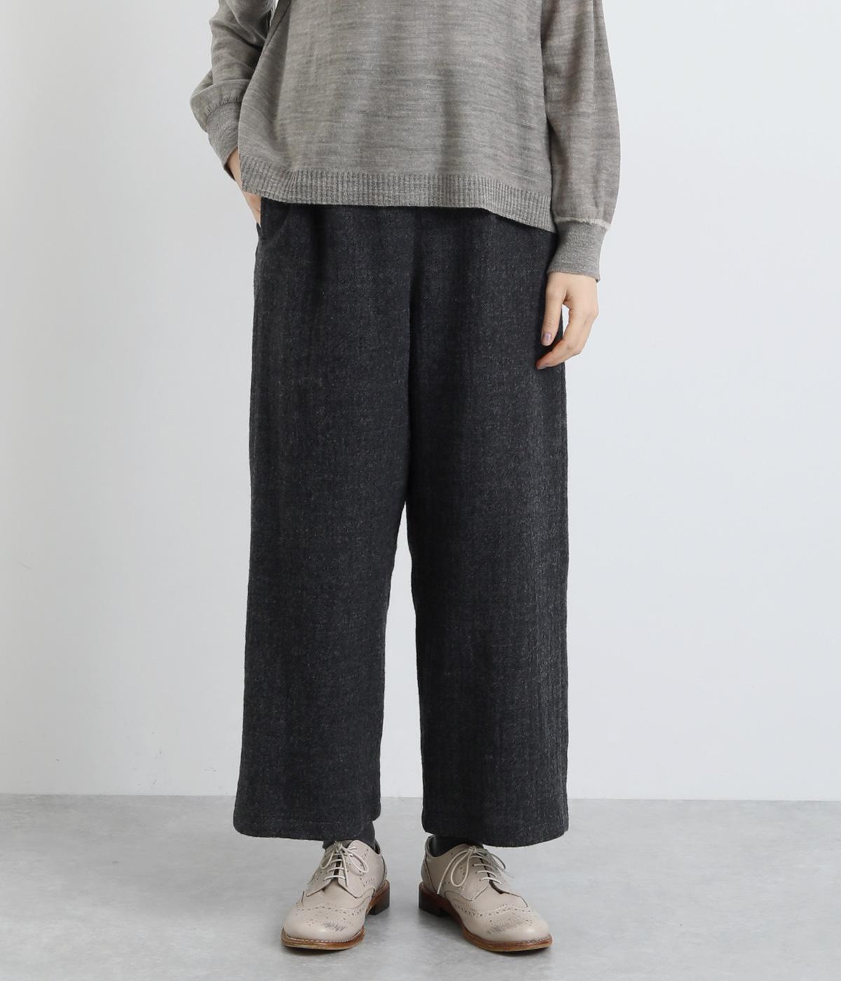 ウール綾ガーゼパンツ(ネイビー-2)