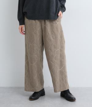 ウールモヘヤコード刺繍パンツ