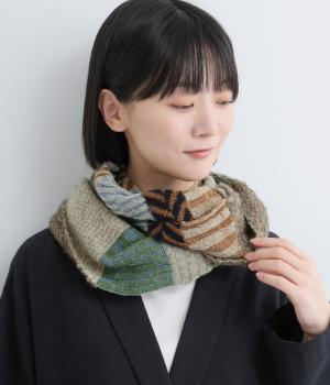 ミックスニットスヌード(ベージュ-0)