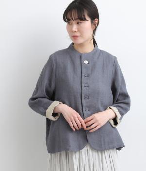 リネンビエラジャケット(ブルー-3)