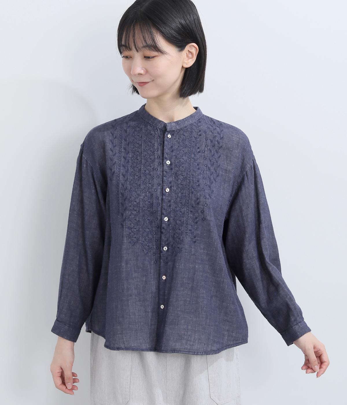 コットンWガーゼ刺繍シャツ｜nume（ヌメ）の商品詳細