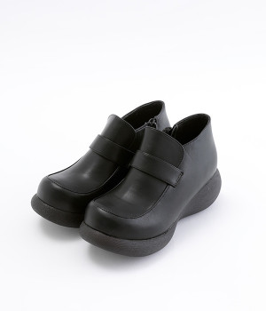 ハイカットローファー(ブラック-M)