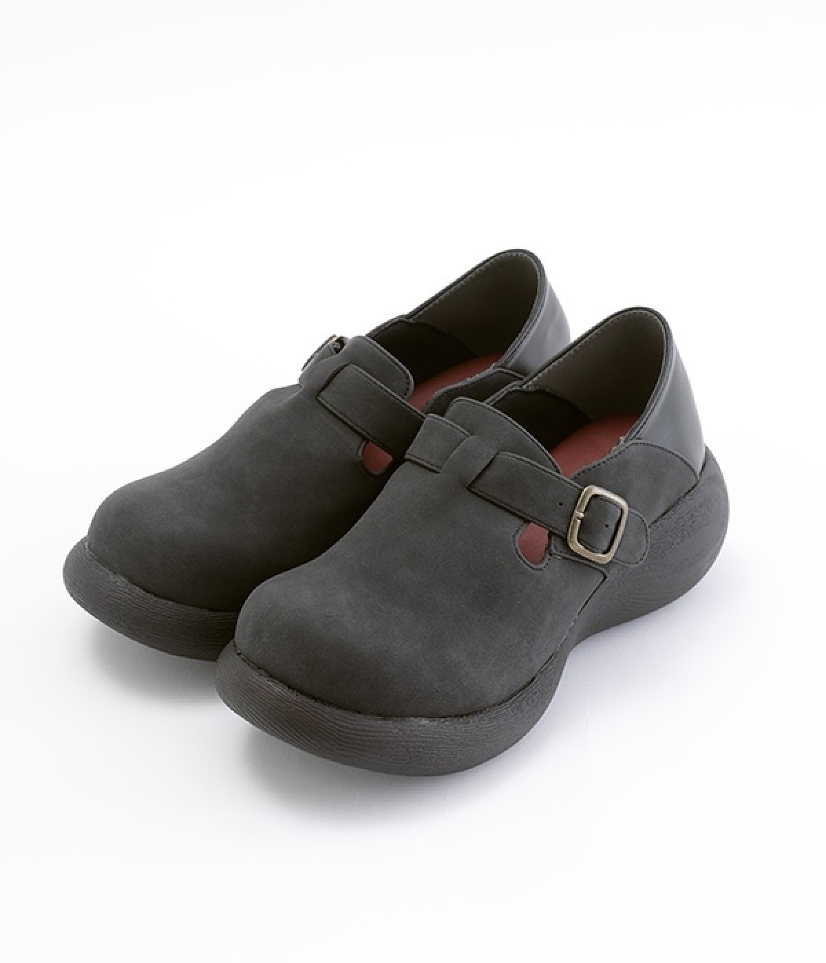 甲ベルトシューズ(ブラック-S)