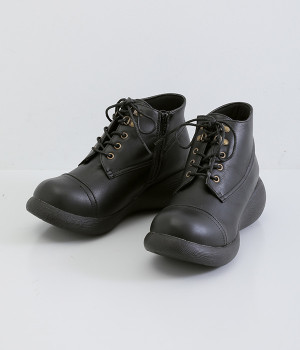 レースアップブーツ(ブラック-L)