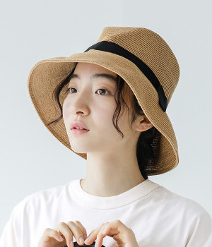 PKB RIBBON HAT(ブラウン-ONESIZE)