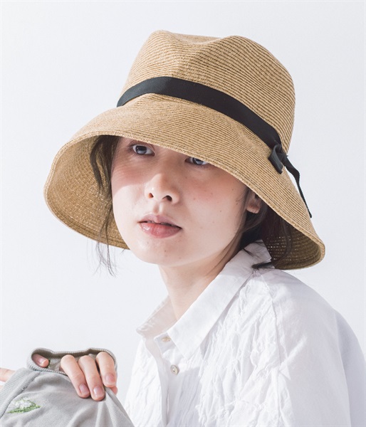 PKB　RIBBON　HAT(ブラウン/ブラック-ONESIZE)