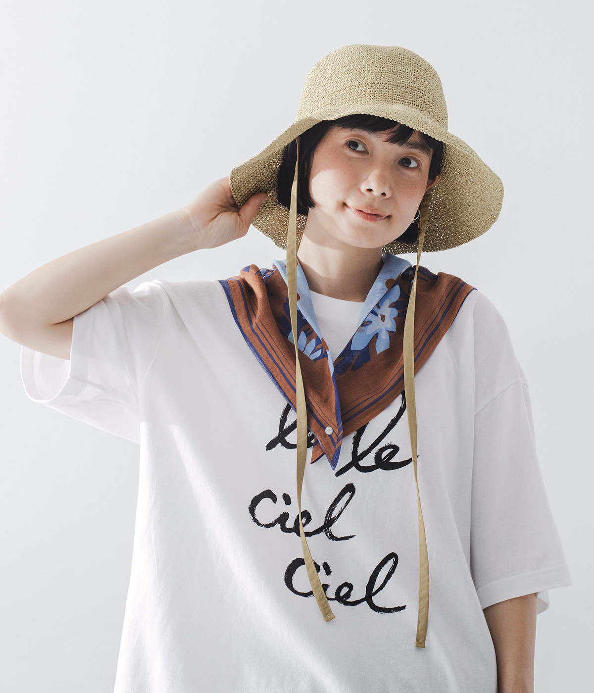 PLAIN RIBBON HAT '25(ナチュラルミックス-ONESIZE)