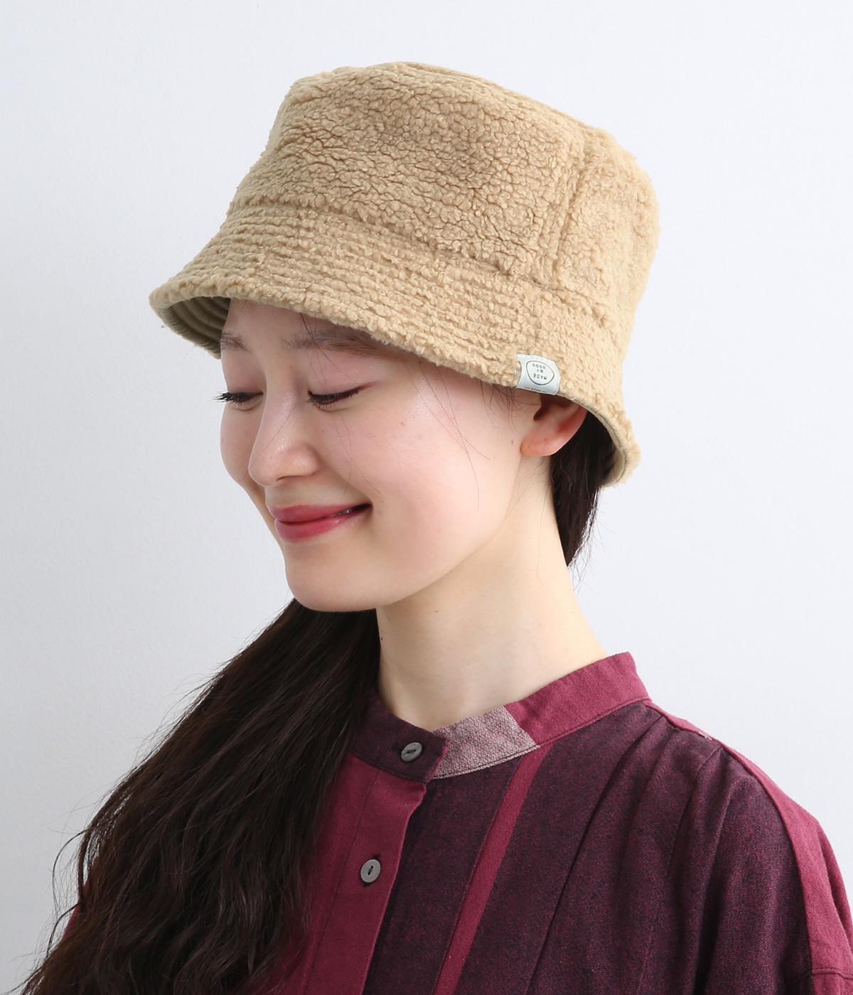 REVERSIBLE BOA HAT(BEIGE-F)