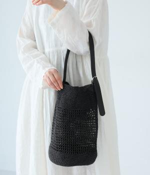 CYLINDER MESH BAG(ブラック-1)