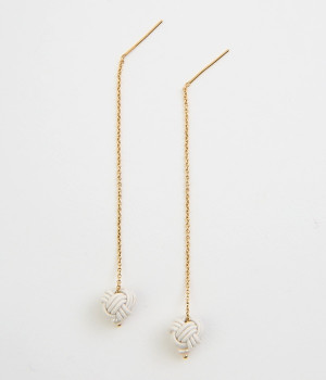 四季の種　ピアス(胡粉-ONESIZE)