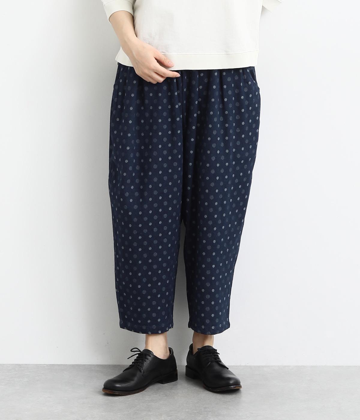 ドットジャカードデニムistaパンツ(インディゴ-F)