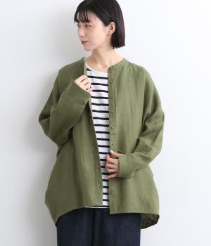 強撚リネンコクーンシャツ