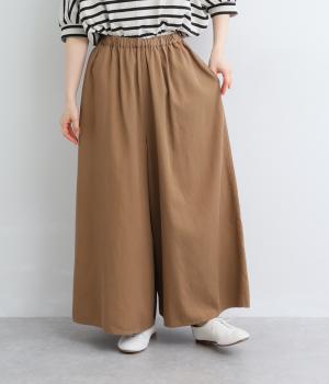 テンセルコットン　フレアパンツ