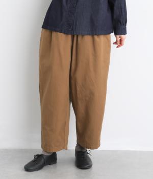 コットンカツラギ　istaパンツ（ブラウン・F）