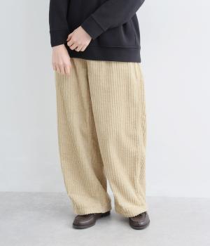 BIG WELLコーデュロイ　ストレートパンツ（ナチュラル・F）