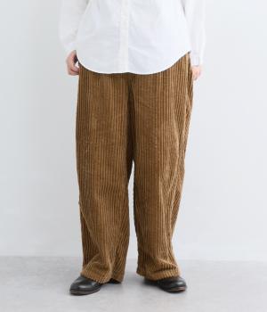 BIG WELLコーデュロイ　ストレートパンツ（ブラウン・F）