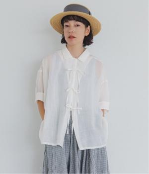  【6月26日発売予定】玄長なおこさんコラボ　軽やかに着られるブラウス(オフホワイト-F)