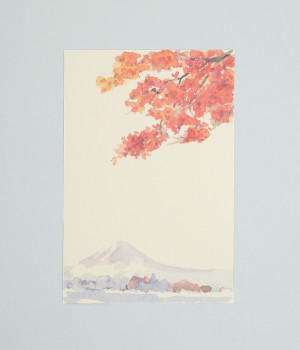 季節のはがき　富士と紅葉　5枚セット(カラー1-ONESIZE)
