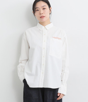 コットンブロード スタンダードシャツ(オフホワイト-ONESIZE)