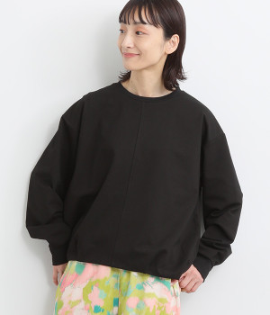 ミニ裏毛 タックヘムプルオーバー(クロ-ONESIZE)