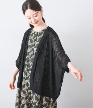 シアーストライプドルマンカーディガン(クロ-ONESIZE)