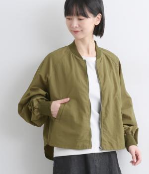 ナイロンブロードショートラグランMA1(カーキ-F)