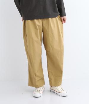 コットンタイプライター脇ダーツコクーンパンツ(オリーブ-F)