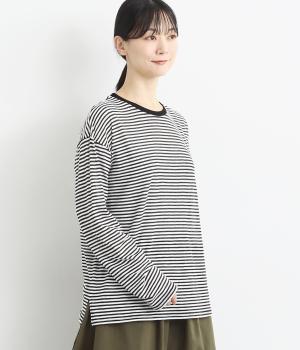 シアーボーダーロンTEE(シロ×クロ-F)