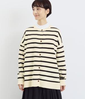 ボクシーオーバーカーディガン(オフクロボーダー-F)