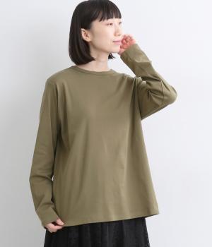 バックロゴカラーロンTEE(カーキモカ-F)