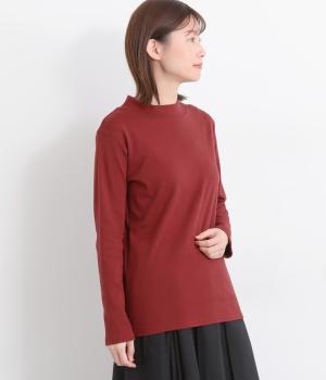 スムース裏起毛タートルネックプルオーバー(ボルドー-F)