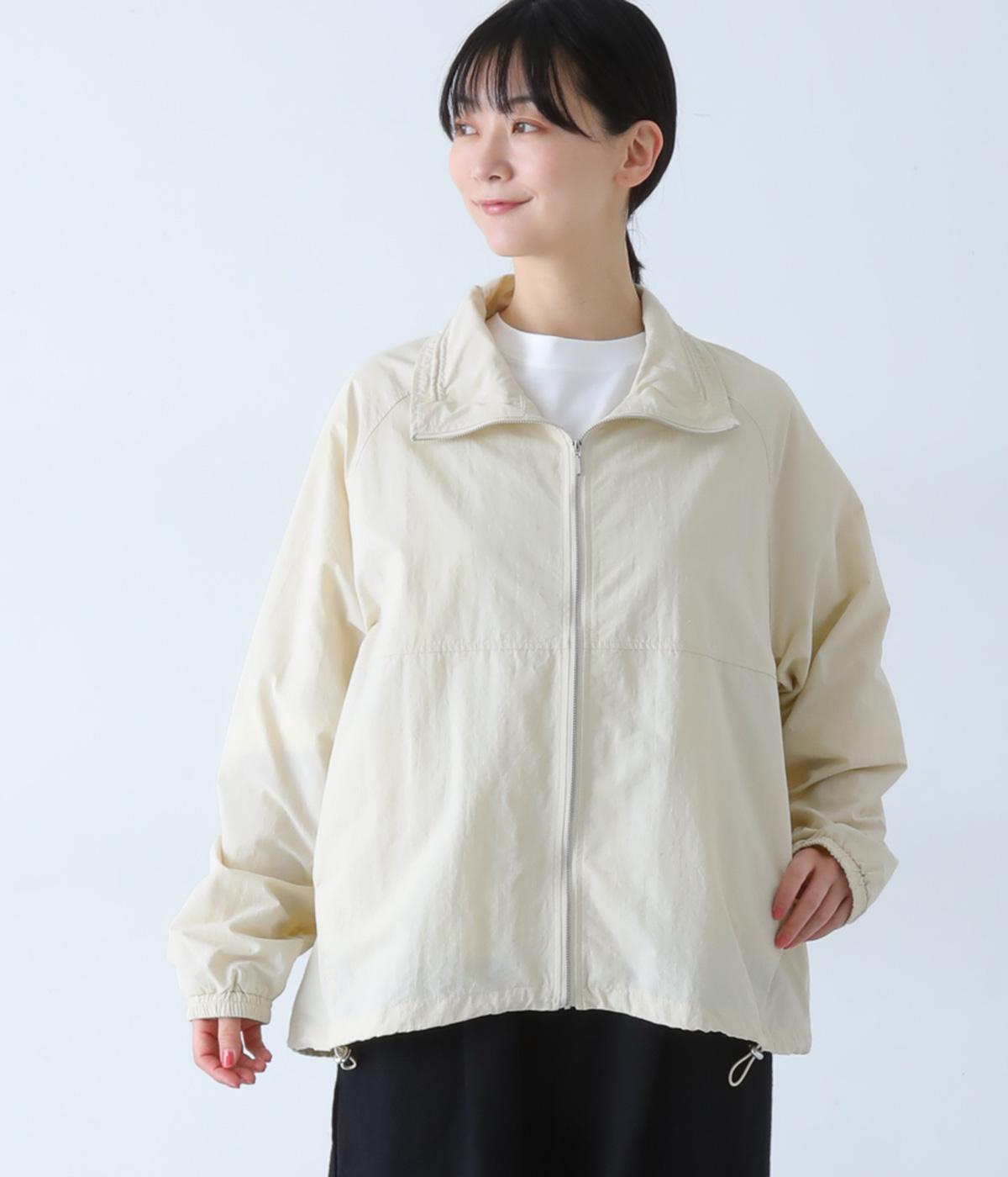 ワッシャーナイロンラグランスタンドNブルゾン長袖(オフ-F)