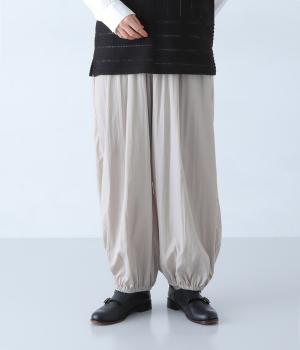 ナイロンヴィンテージローンギャザーバルーンパンツ