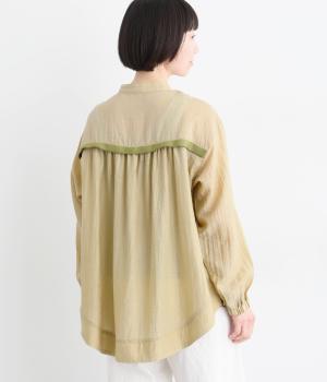 ナチュラルワッシャー バックテープギャザーチュニック