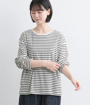 2wayヘンリーネックTEE(オフ×クロボーダー-F)