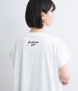 接触冷感　アシメフロントタックチュニック(オフ-F)