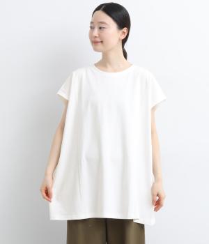 スモッキング刺繍チュニックTEE(オフホワイト-F)