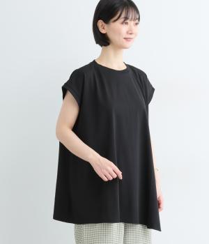 接触冷感インレイヘムチュニック(クロ-F)
