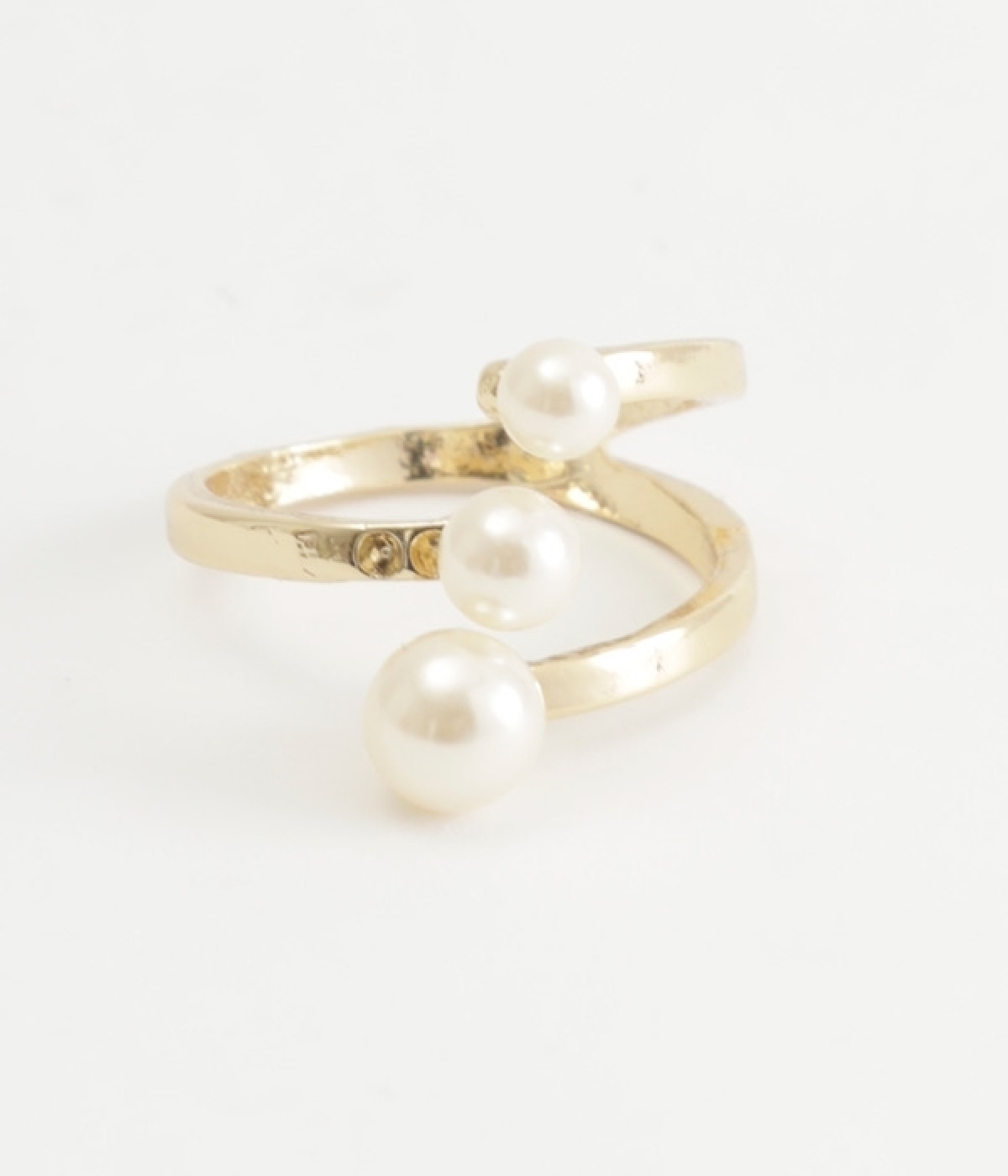 トリプルパールリング(ゴールド-ONESIZE)