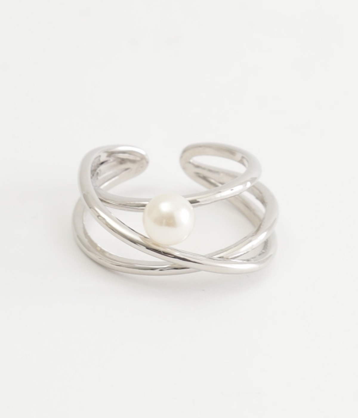 一粒パールリング(シルバー-ONESIZE)