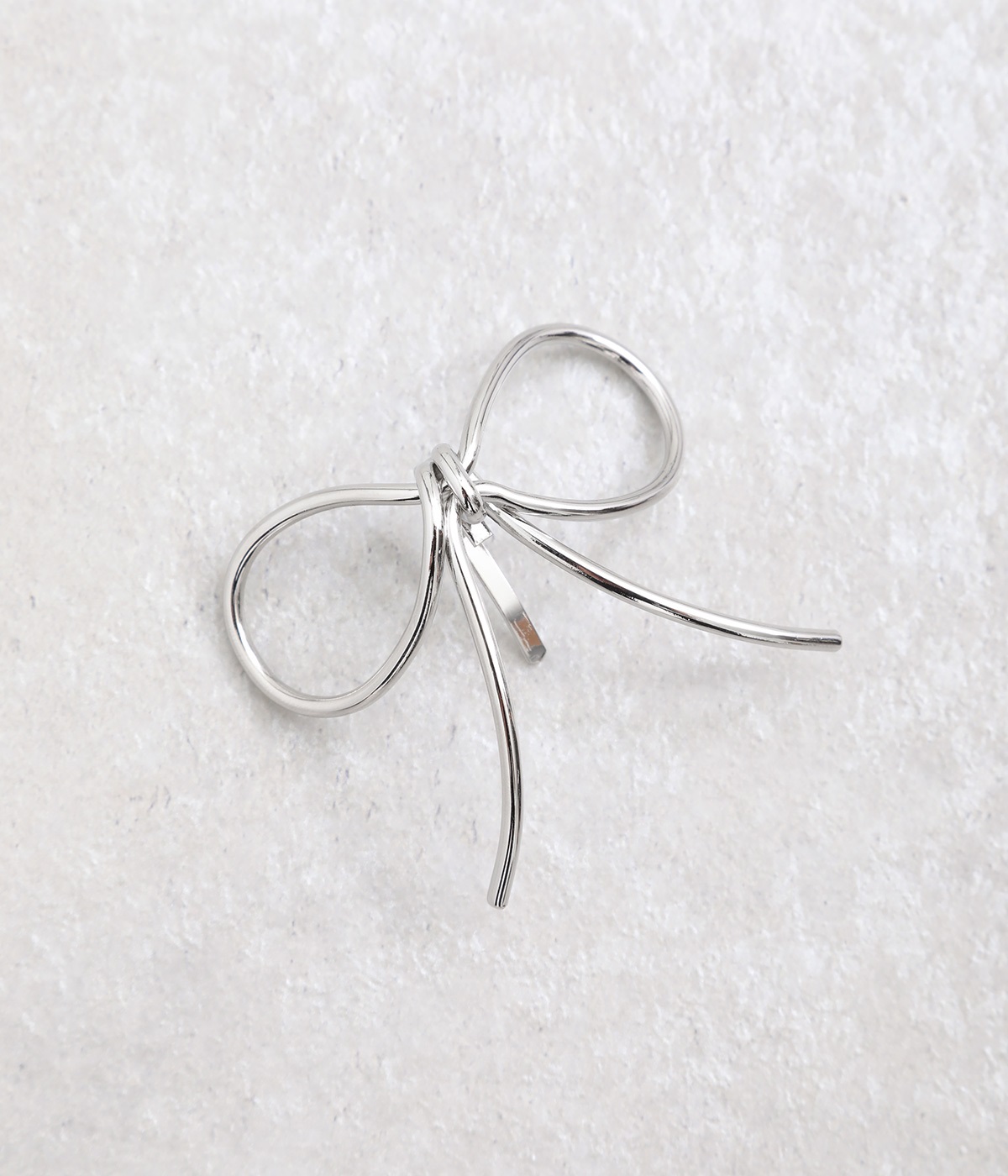 リボン　ヘアカフ(シルバー-ONESIZE)