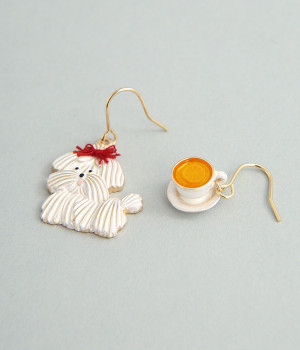 メレンゲクッキーのピアス(カラー1-ONESIZE)